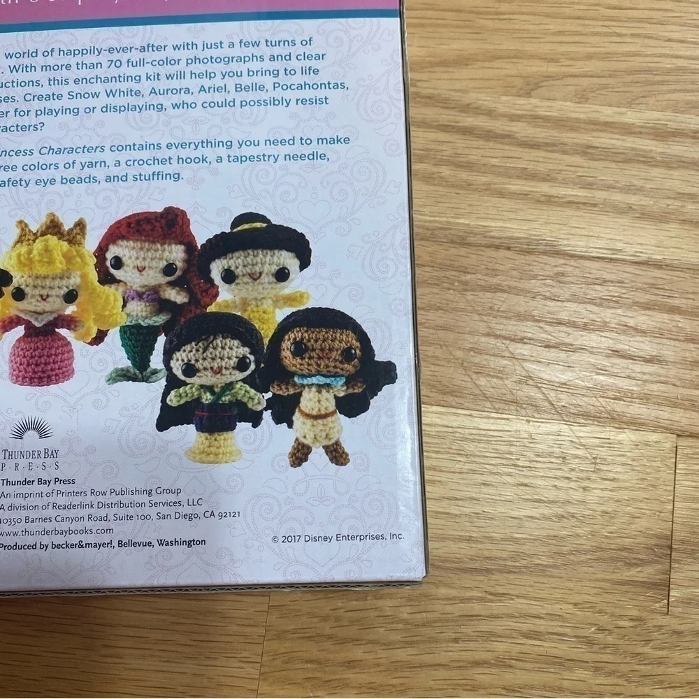 Disney Princess Crochet Book Kit NEW Craft Yarn Bell Beauty and the Beast